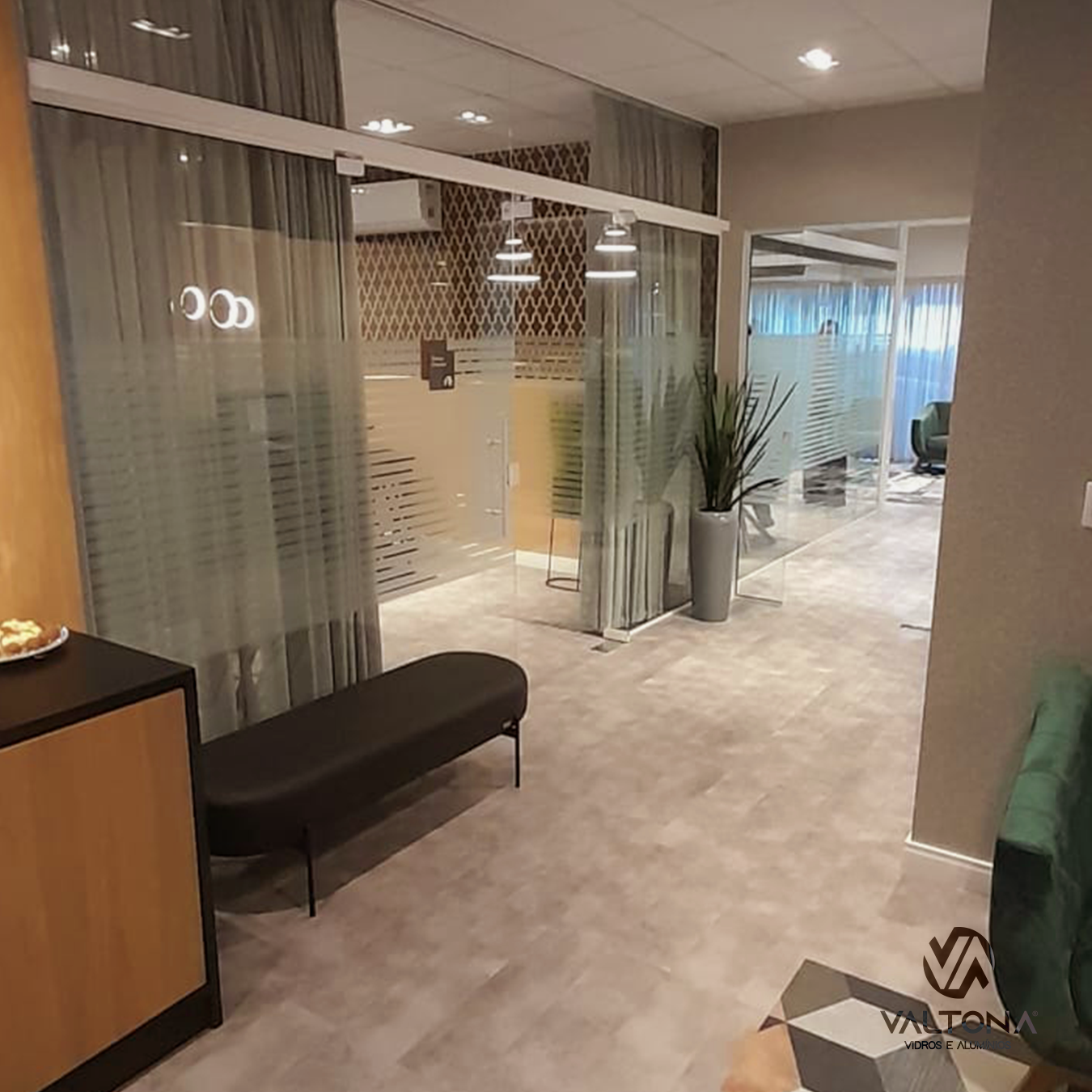 Projeto especial de vidro laminado Valtona